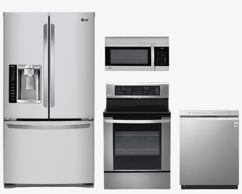 Lg 4 Piece Kitchen Package Stainless Steel Lgkitlre3061st - Lg 6.3 Cu. Ft. Freestanding Electric Convection Range, transparent png