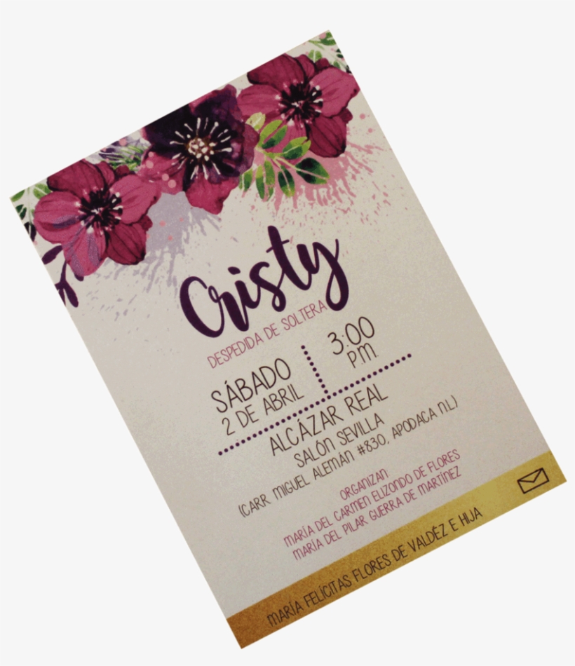 Invitación Despedida De Soltera - Invitacion Despedida De Soltera, transparent png