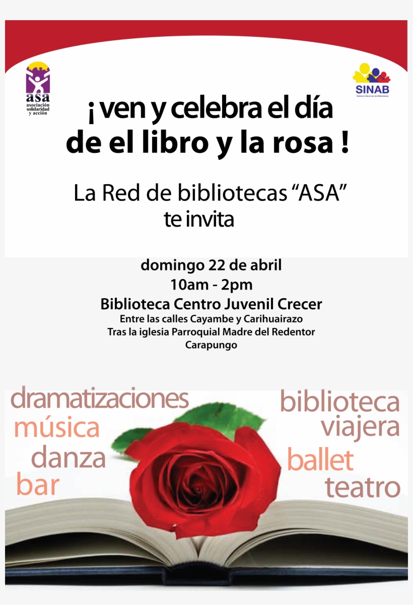 Edu Bib Invitacion 2012 - Invitación Dia Del Libro, transparent png