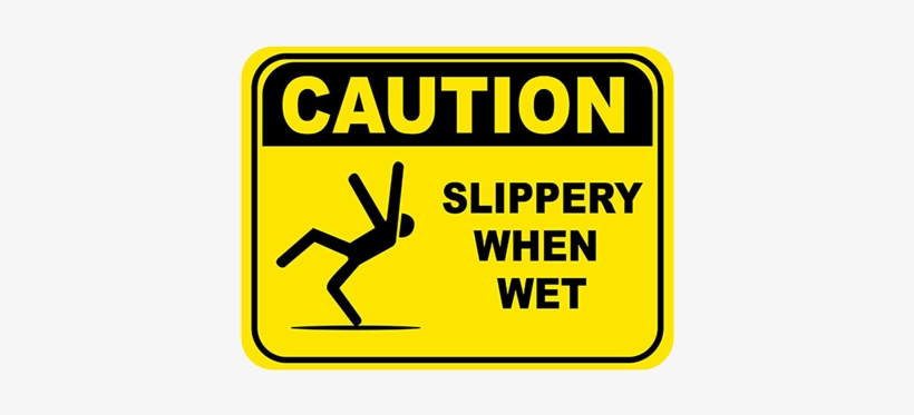 Preventing Slips Trips And Falls - Caution Signs Wet Floor, transparent png