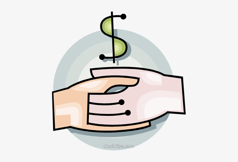 Signo De Dólar Y Un Apretón De Manos Libres De Derechos - Vetor Emprestimo Png, transparent png