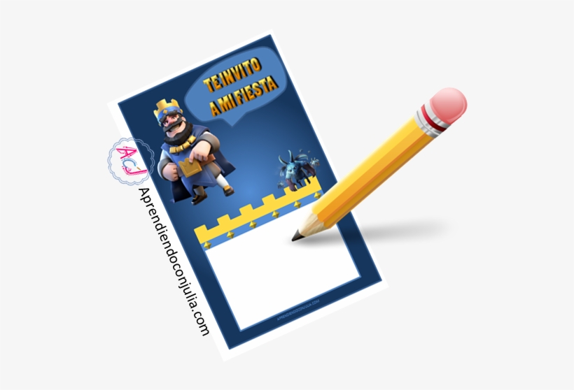 Invitación Para Fiesta De Clash Royale - Kit Imprimible De Clash Royale Gratis, transparent png