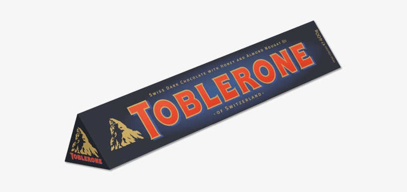 Toblerone Swiss Plain Chocolate Dark - 2x Toblerone Dark Chocolate 400g, transparent png