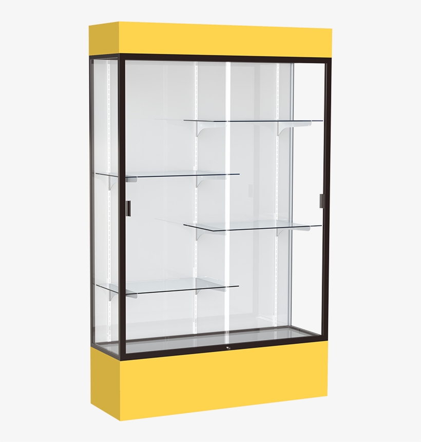 Spirit Trophy Case - Waddell Spirit 48"w X 72"h X 16"d Floor Case, White, transparent png