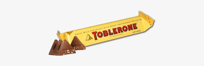 Toblerone Swiss Milk Chocolate Candy Bar - Toblerone Chocolate Bar Swiss Milk Chocolate Honey, transparent png