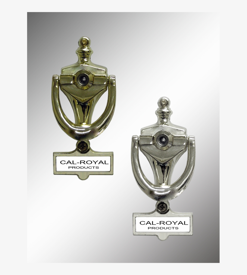 Door Knocker With 160° Viewer And Name Card - Cal-royal Dkn95-us3, Door Knocker With 160 Degree Viewer, transparent png