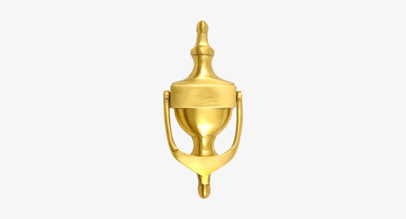 6” Aluminium Victorian Urn Door Knocker - Brass, transparent png