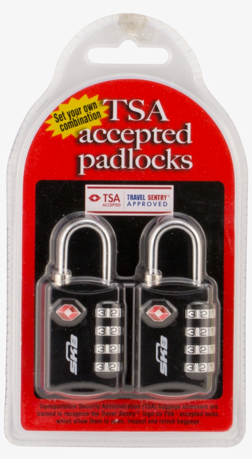 Skb Cases Tsa Combination Padlock Kit, transparent png