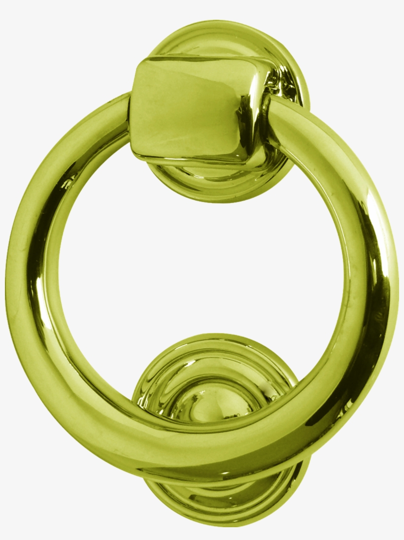 Ring Door Knocker - Polished Chrome, transparent png