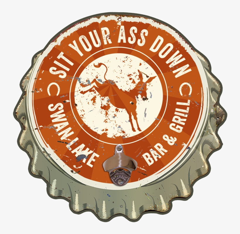 These Vintage Art Replicas Of Bottle Caps Feature A - Chief Cook Wood Bottle Opener, transparent png