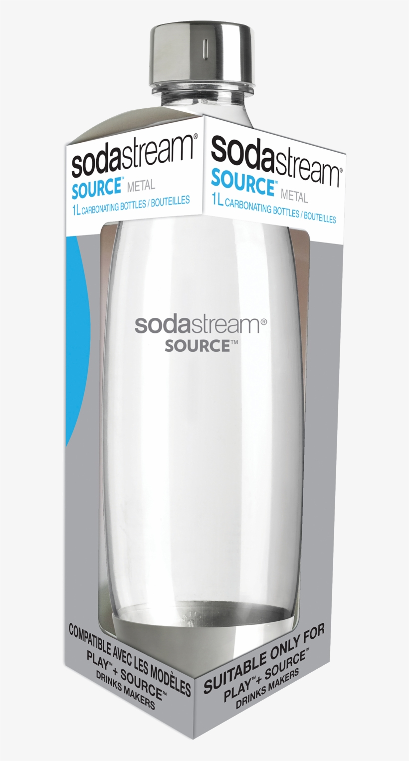 Botella De Metal - Sodastream Source Carbonating Bottle Metal Single 1, transparent png
