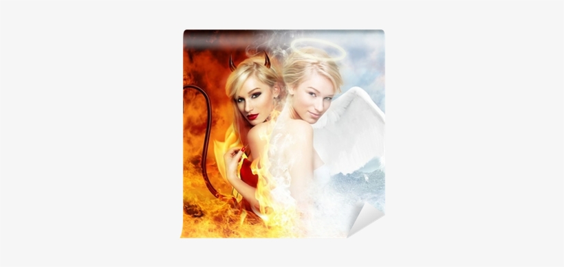 Angel Vs Devil Sexy, transparent png