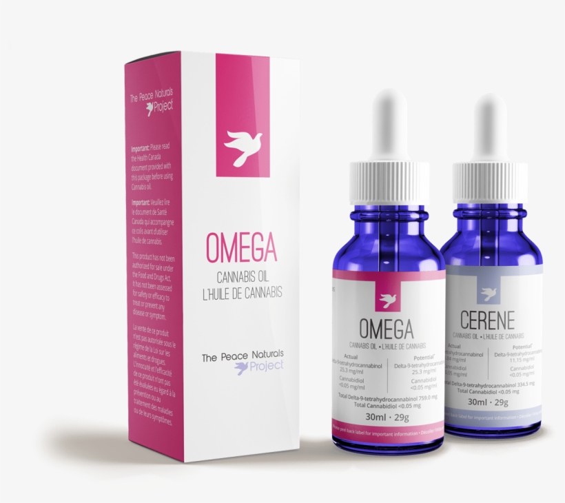 Peace Naturals Cannabis Oil Bottles Omega Cerene - Bay (30 Ml) - Best Quality 100% Pure Essential Oil, transparent png