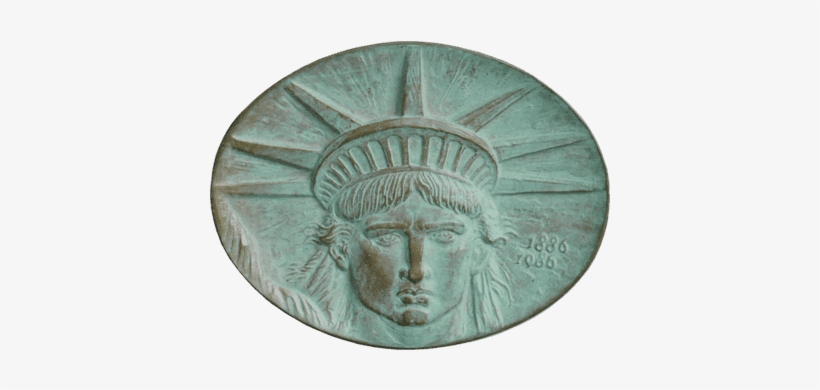 'statue Of Liberty Centennial Medal' By Eugene Daub - Emblem, transparent png