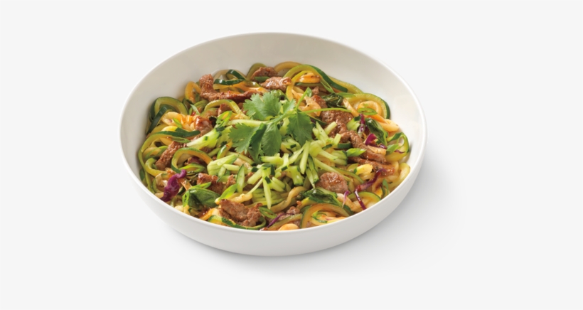 A Bowl Of Zucchini Spicy Korean Beef - Noodles And Company Menu, transparent png