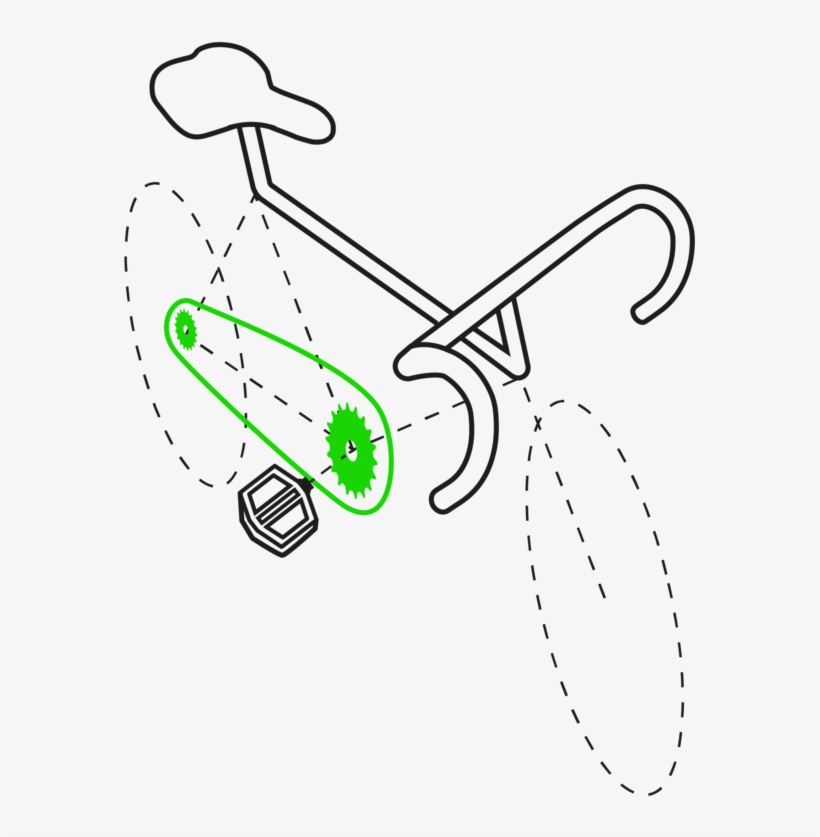 Custom Single Speed Bike Builds - Line Art, transparent png