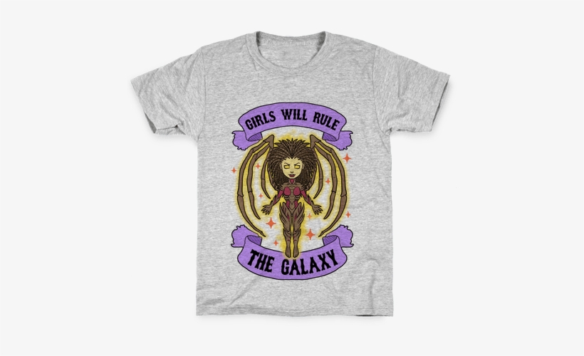 Girls Will Rule The Galaxy Kids T-shirt - Kerrigan T Shirt, transparent png