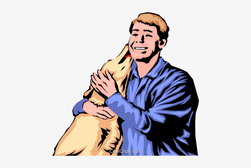 Dog Licking Man's Face - Dog Licking Mans Face, transparent png