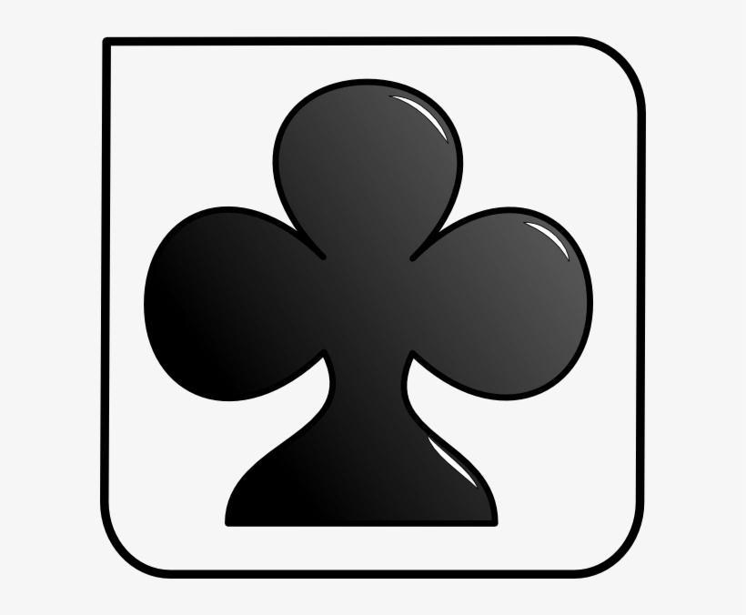 Card, Clubs, Suit - Club In A Card, transparent png