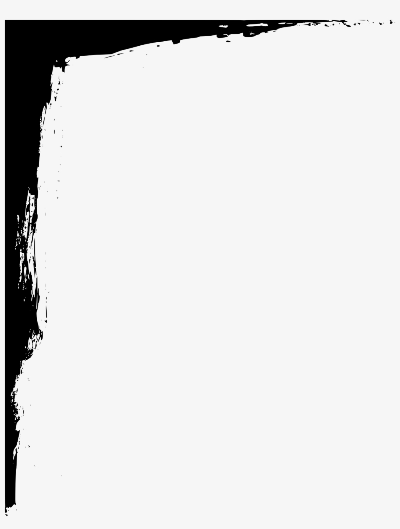 Black And White Corner Design Transparent For Kids - Transparent Black Corner Png, transparent png