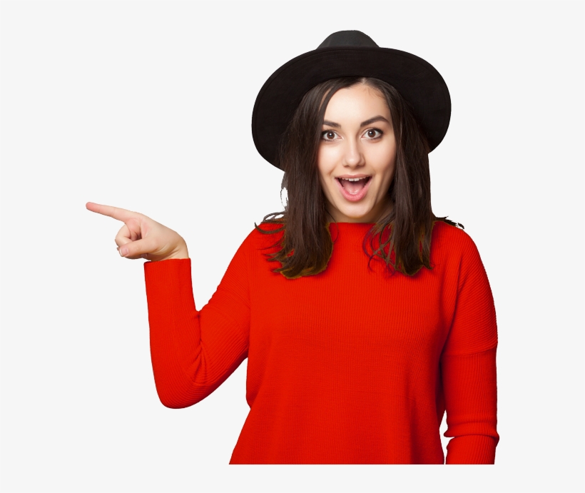 Increase Your Success With The - Women Pointing Finger Png, transparent png