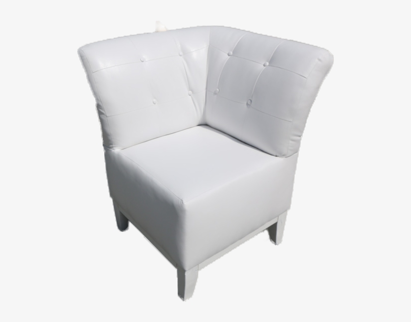 Corner Chair White - Chair, transparent png