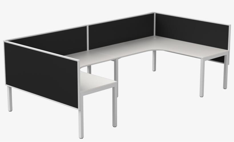 Two Person Corner Cluster - Workstation, transparent png