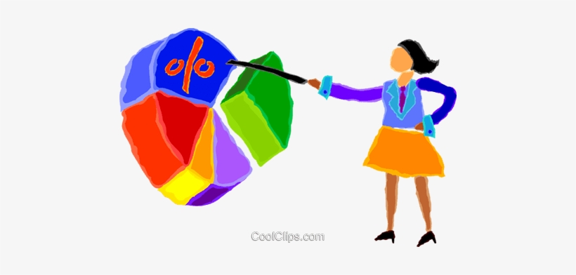Woman Pointing At A Pie Chart Royalty Free Vector Clip - Lean Manufacturing, transparent png