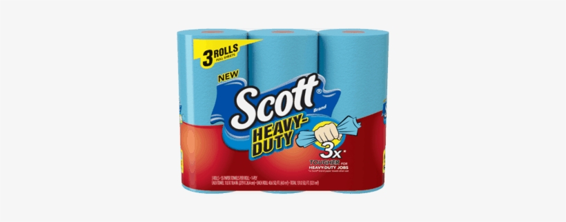Scott® Heavy-duty Paper Towels Offer - 1000 Sheets Per Roll Toilet Paper, Bath Tissue, 4 Rolls, transparent png