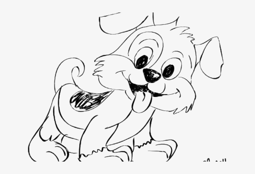 Cute Cartoon Puppy, transparent png