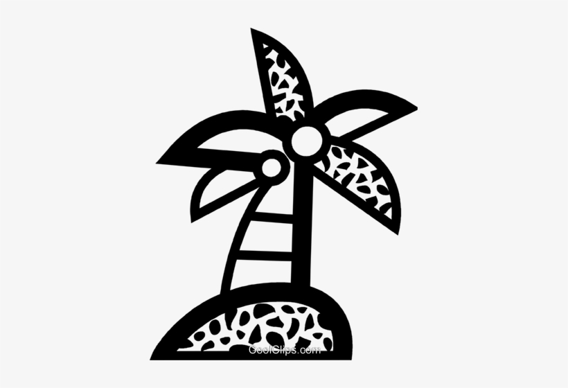 Palm Tree With Coconuts Royalty Free Vector Clip Art, transparent png