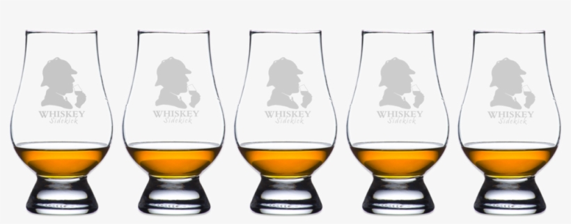 5 Glasses - Decorated Etched Monogram Glencairn Crystal Whisky, transparent png