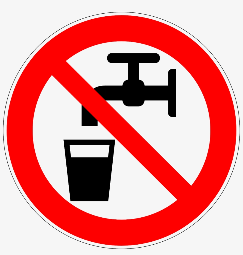 Can I Drink Water Directly From The Tap In Vietnam - No Tap Water Sign, transparent png