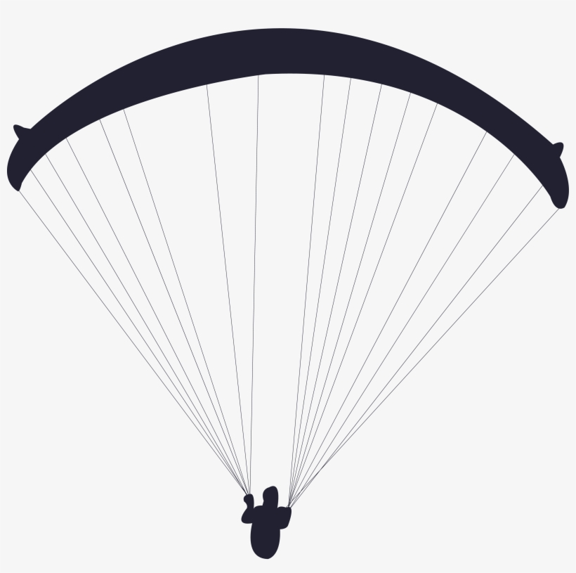 Icon Para Gliding Sport Silhouette By Vexels - Powered Paragliding Silhouette Transparent, transparent png