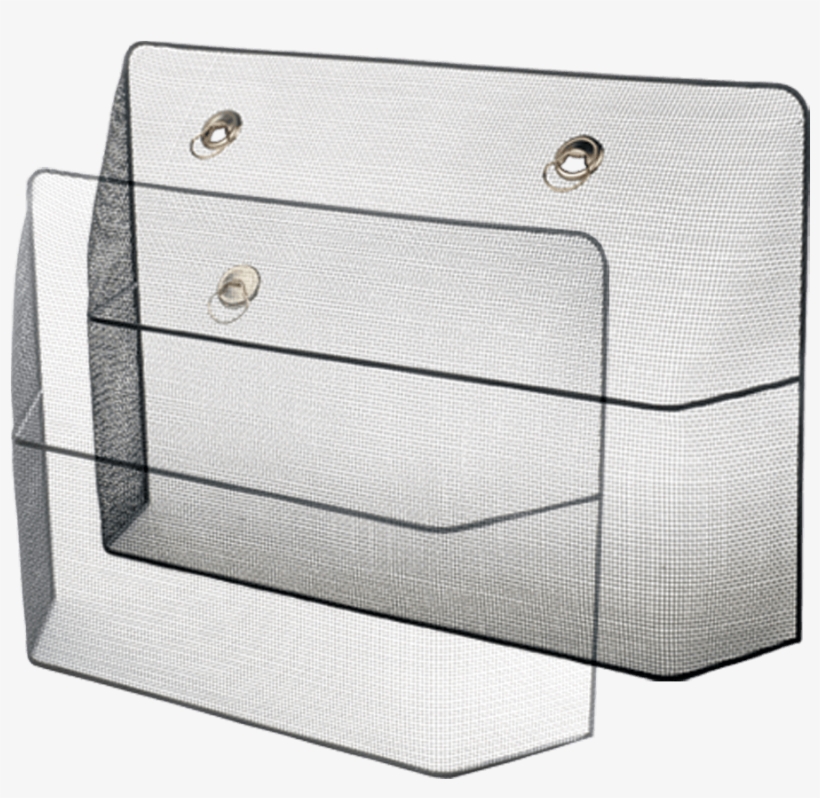 1 Panel Black Steel Mesh Fire Screen - Stovax 1 Panel Mesh Screen 2 Handle, transparent png