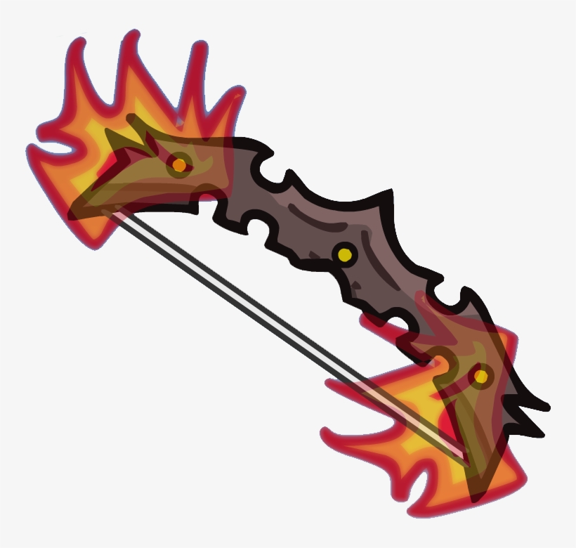 Crypt Bow Of Fire - Helmet Heroes Archer, transparent png