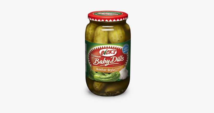 Bick's® Kosher Style Baby Dill Pickles - Bick's Bick S Premium Ultimate Garlic Baby Dills Pickles, transparent png