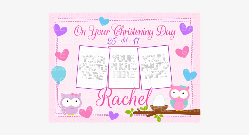 Christening Edible Cake Topper - Infant, transparent png