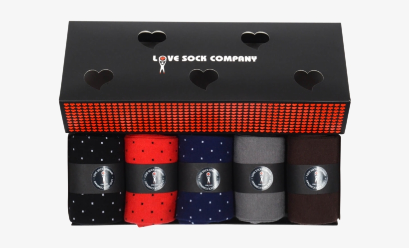Men's Polka Dots Dress Socks Gift Box - Business Class Box Set For Men, transparent png