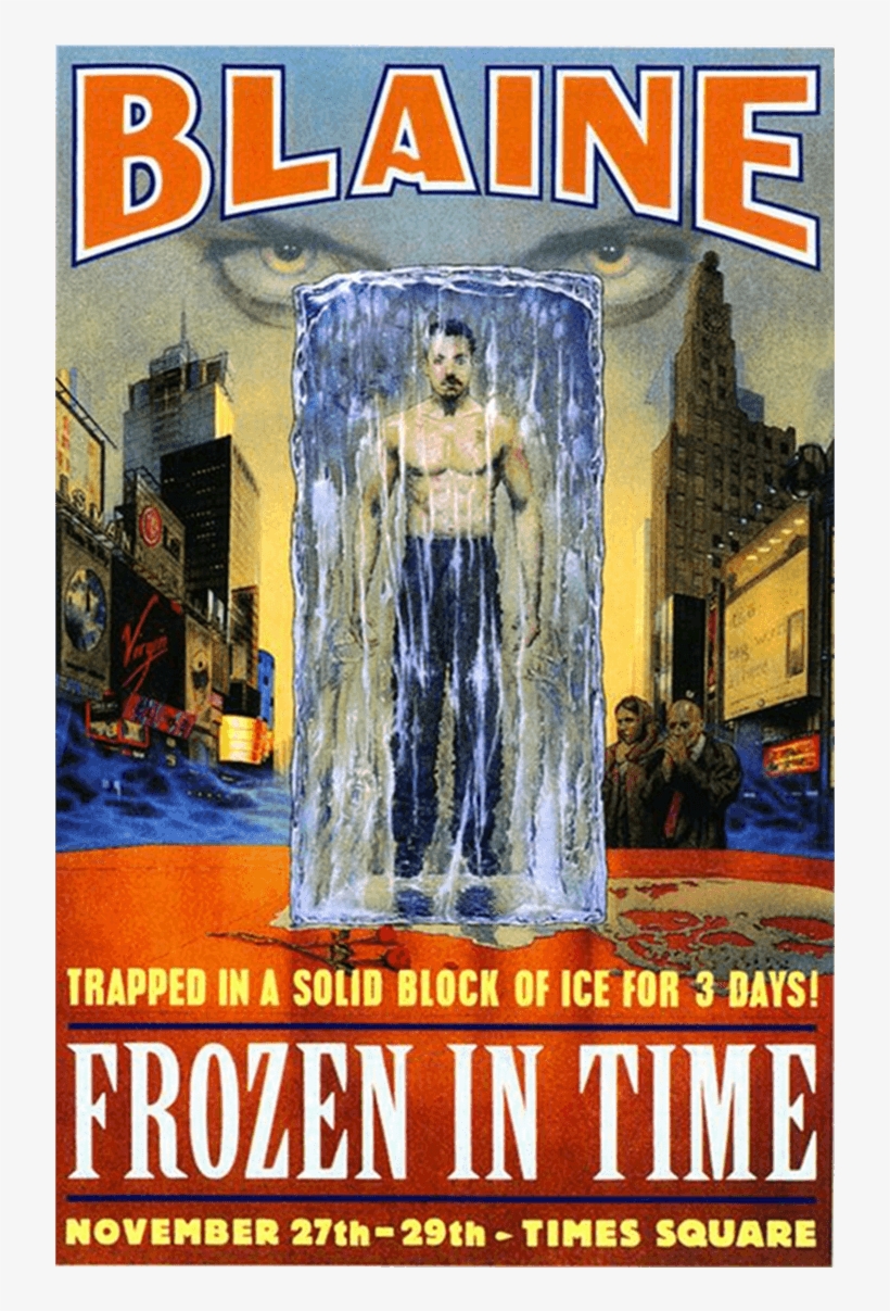 Frozen In Time Poster - David Blaine: Frozen In Time Poster Movie 11 X 17 In, transparent png