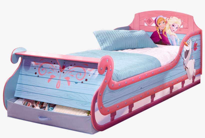 Frozen Bed 193 - Disney Frozen Single Sleigh Bed, transparent png