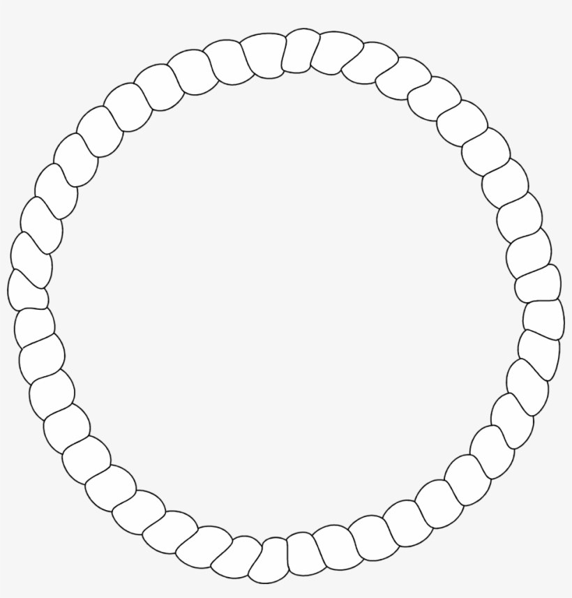 White Circle Frame Png Download - White Circle Border Png, transparent png