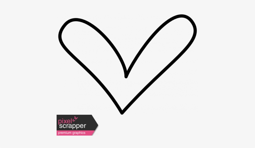 Doodle Hearts Template - Digital Scrapbooking, transparent png