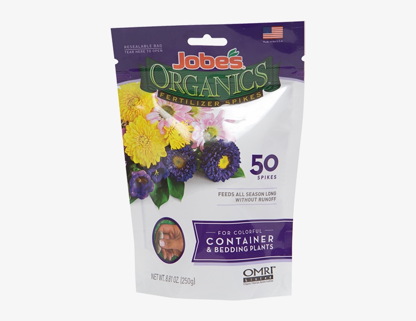 Jobe's Organics Fertilizer Spike Container & Bedding Easy Gardener
