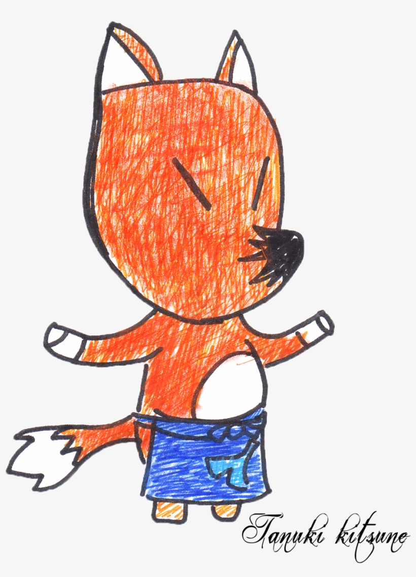 Here's A Doodle Of Redd From Animal Crossing - Cartoon, transparent png