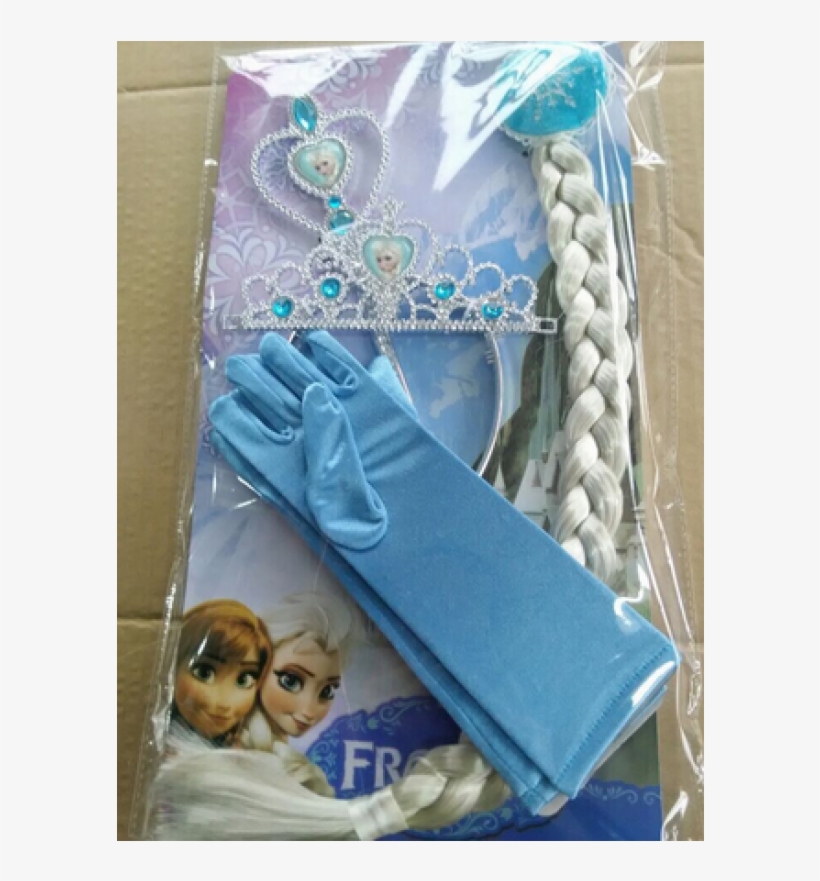 Vestido Fantasia Elsa Kit M11279 - Frozen Princess Elsa Crown Wand Hair Extension, transparent png