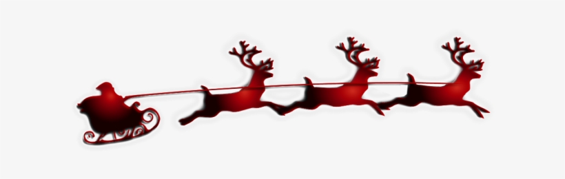 Santa Flying With Reindeers No Background ~ Free Png - Santa Xing Novelty Sign Christmas Holiday Season Santa, transparent png