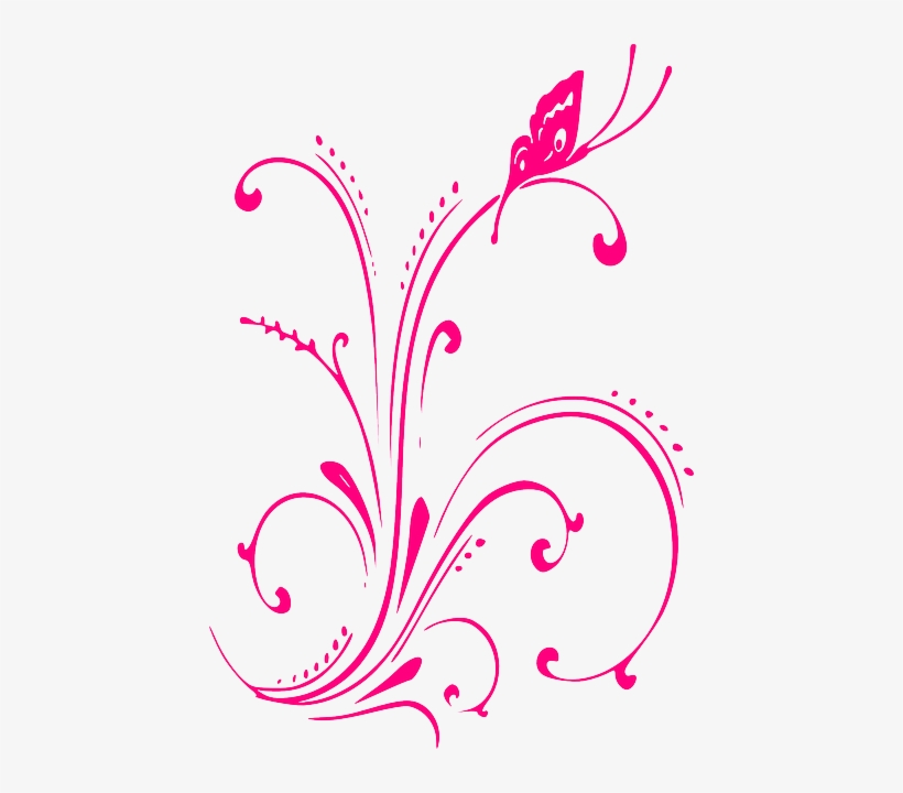 Resultado De Imagen Para Vectores Mariposas Png Mariposas - Pink Butterfly Border Png, transparent png