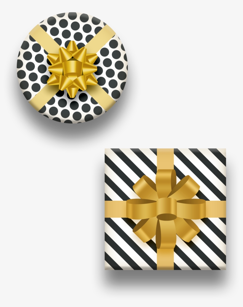 Texture Gorgeous Gift Box Decoration Vector - Gift, transparent png