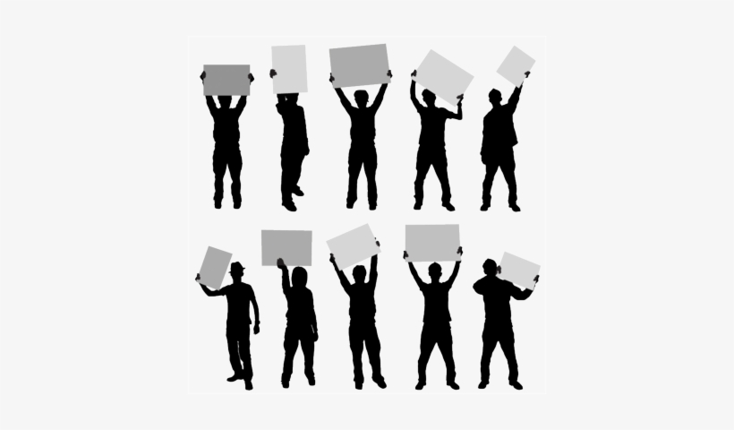 Tell-tale Signs You're Looking For A New Job - Person Holding Sign Vector, transparent png